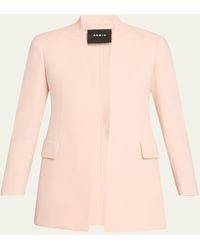Akris - Alvar Double-Face Wool Cardigan Jacket - Lyst