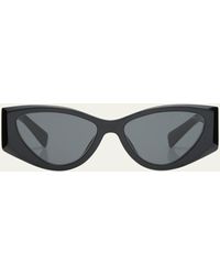 Miu Miu - Mu 06ys Monochrome Acetate Cat-eye Sunglasses - Lyst
