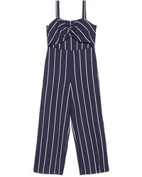 bardot striped jumpsuit