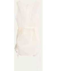 Marc Jacobs - Sheer Mini Dress With Lace Inserts - Lyst