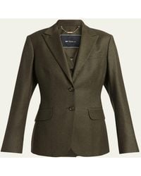 Kiton - Metallic Wool Single-Breasted Jacket - Lyst