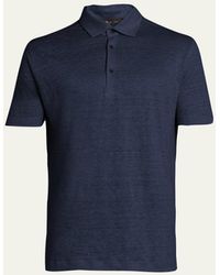 Loro Piana - Men's Linen Jersey Dublon Polo Shirt - Lyst