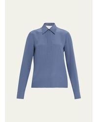 Michael Kors - Hansen Button-Down Silk Shirt - Lyst