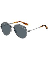 Givenchy Metal Aviator Sunglasses W/ Star Studs - Multicolour