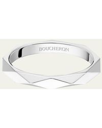 Boucheron - Facette Medium Wedding Band Ring - Lyst