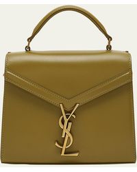 Saint Laurent - Cassandre Mini Monogram Ysl Box Calf Top-handle Bag - Lyst