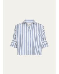 Twp - Next Ex Cropped Cotton Poplin Shirt - Lyst