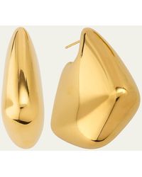 Bottega Veneta - 18k Gold-plated Large Drop Earrings - Lyst