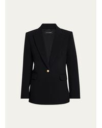 Kobi Halperin - Rue Single-Button Crepe Jacket - Lyst