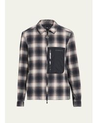 Moncler - Plaid Mixed-Media Jacket - Lyst