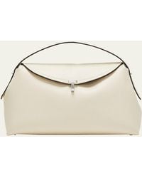 Totême - T-lock Top Handle Bag In Pebble Grain Leather - Lyst