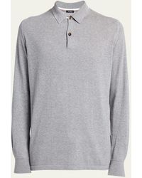 Kiton - Cotton Jersey Polo Sweater - Lyst