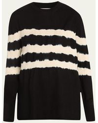 Prabal Gurung - Print Back Shibori Stripe Wool Cashmere Sweater - Lyst