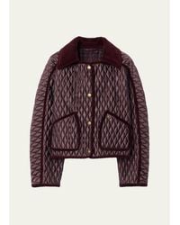 Burberry - Long Sleeved Quilted Jacket - Lyst