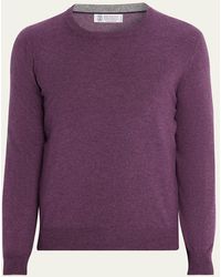 Brunello Cucinelli - Cashmere Crewneck Sweater - Lyst