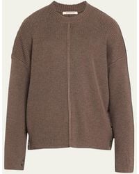 Peter Do - Ribbed Side-button Wool Sweater - Lyst