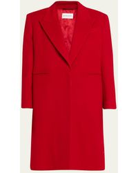 Givenchy - Single-Breasted Mid-Length Wool Coat - Lyst