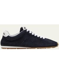 Miu Miu - Suede Bicolor Retro Trainer Sneakers - Lyst