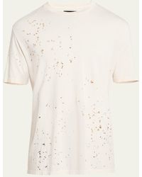 Amiri - Washed Distressed T-shirt - Lyst