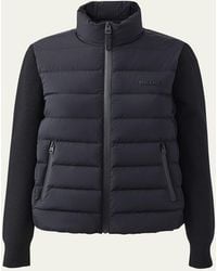 Mackage - Oceane-City Light Down Mixed-Media Jacket - Lyst