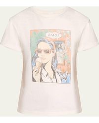 RE/DONE - Classic Ciao Crewneck Tee - Lyst