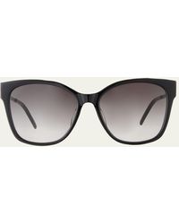 Saint Laurent - 56mm Square Sunglasses - Lyst