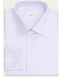 Brioni - Textured Cotton Point-Collar Dress Shirt - Lyst