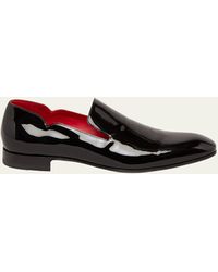 Christian Louboutin - Dandy Chick Flat Patent Leather Loafers - Lyst