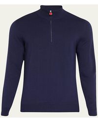 Kiton - Wool Half-Zip Sweater - Lyst