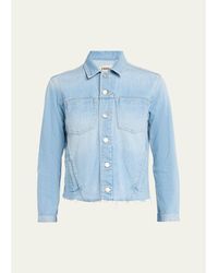L'Agence - Janelle Slim Raw-Edge Jacket - Lyst