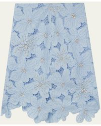 Wales Bonner - Constellation Beaded Floral Applique Skirt - Lyst