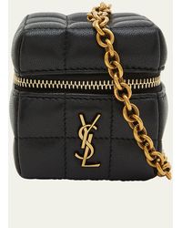 Saint Laurent - Mini Ysl Cube Leather Top-handle Bag - Lyst