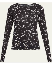 Rag & Bone - Shaw Paneled Long-Sleeve Top - Lyst