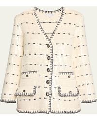 Veronica Beard - Ceriani Sequin Knit Jacket - Lyst