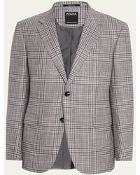 ZEGNA - Glen Plaid Winter Crossover Single-Breasted Sport Coat - Lyst