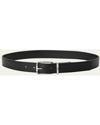 Loewe - Essential Grained Calfskin Belt - Lyst