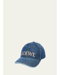 Loewe - X Paula's Ibiza Denim Logo Baseball Cap - Lyst