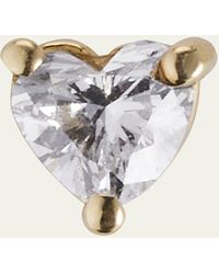 Jennifer Meyer - Heart-cut Diamond Stud Earring - Lyst