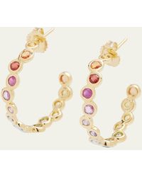 Ippolita - 18k Starlet Huggie Earrings With Rainbow Sapphires - Lyst