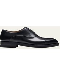 Magnanni - Omega Cap-Toe Leather Oxfords - Lyst