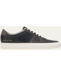 Common Projects - Bball Duo Napa And Suede Low-top Sneakers - Lyst