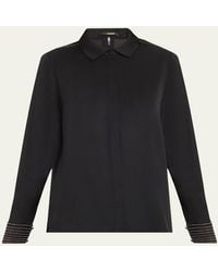 Kobi Halperin - Havana Chain-Trim Silk Blouse - Lyst
