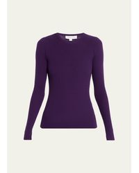 Michael Kors - Hutton Ribbed Crewneck Cashmere Pullover - Lyst