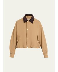 FRAME - The Cord Collar Jacket - Lyst
