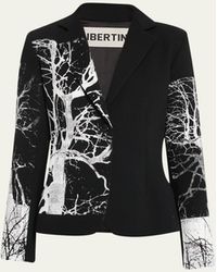 Libertine - Midnight Forest Crystal Short Wool Blazer - Lyst