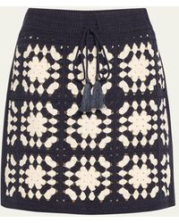 FRAME - Crochet Tassel Mini Skirt - Lyst