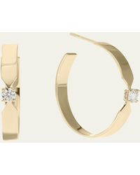 Lana Jewelry - 14k Vanity Solo Faux Tension Diamond Hoops - Lyst