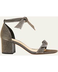 Alexandre Birman - Clarita Metallic Ankle-bow Sandals - Lyst