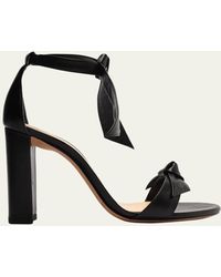 Alexandre Birman - Clarita Leather Bow Ankle-strap Sandals - Lyst