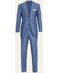 Kiton - Wool-cashmere Herringbone Suit - Lyst